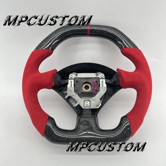 Mpcustom for Toyota Supra MK4 carbon fiber steering wheel gloss and flat top