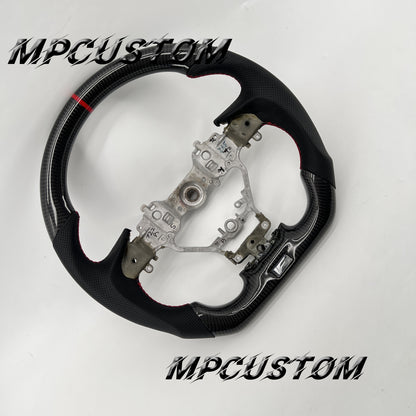 Mpcustom for Lexus GS350 2016-2018 carbon fiber steering wheel red stitching and gloss