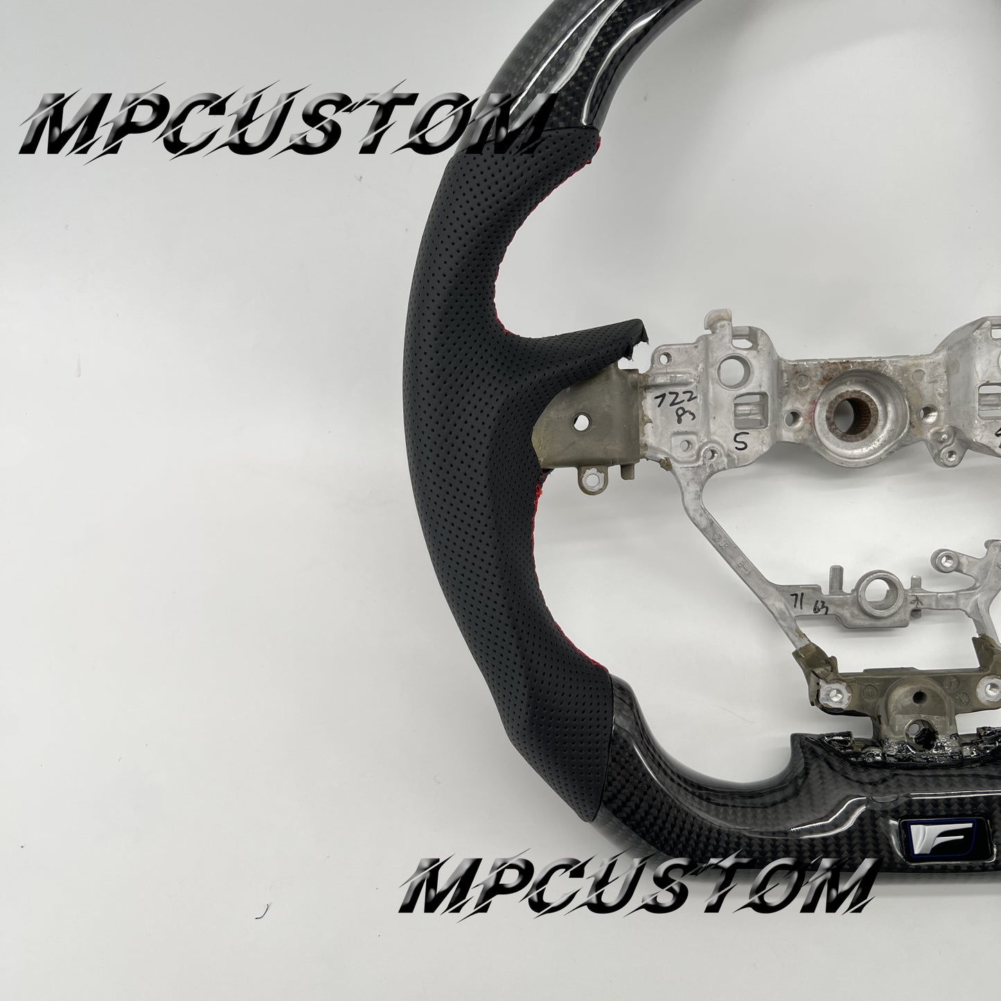 Mpcustom for Lexus GS350 2016-2018 carbon fiber steering wheel red stripe line