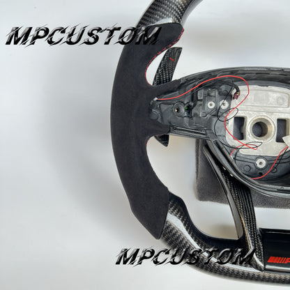 Mpcustom for Mercedes Benz 808AMG /W205 AMG carbon fiber steering wheel round top and flat bottom