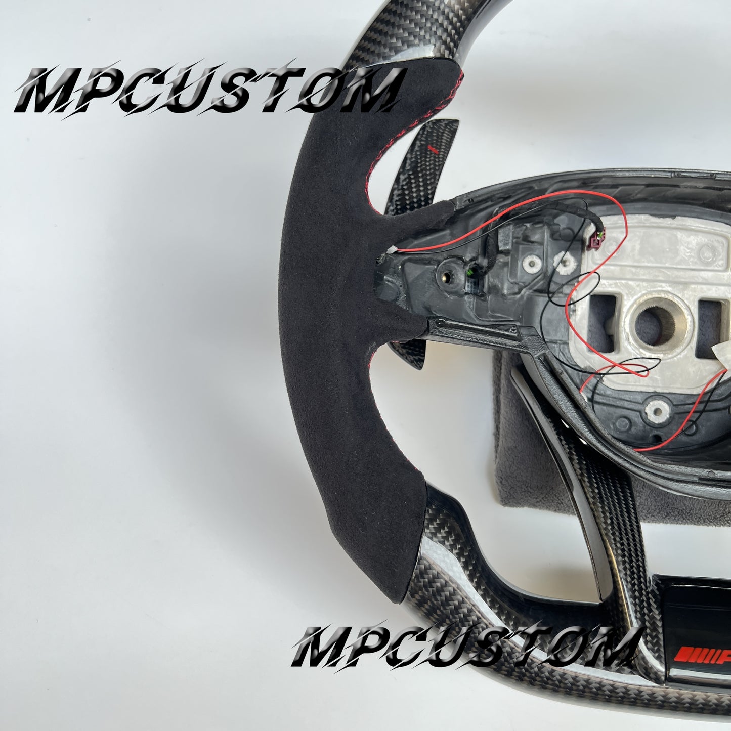 Mpcustom for Mercedes Benz 808AMG /W205 AMG carbon fiber steering wheel gloss and flat bottom