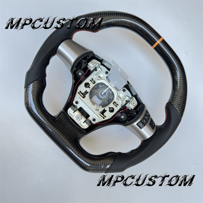 Mpcustom for Chevrolet Corvette C6 ZR1 Z06 carbon fiber steering wheel yellow stripe line