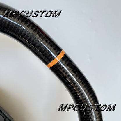 Mpcustom for Chevrolet Corvette C6 ZR1 Z06 carbon fiber steering wheel yellow stripe line