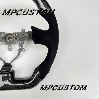 Mpcustom for Subaru wrx sti 2003-2007 carbon fiber steering wheel blue stitching