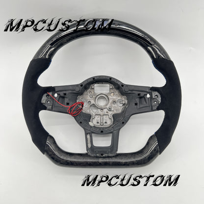 Mpcustom for Volkswagen MK7 2015-2019 carbon fiber steering wheel Alcantara