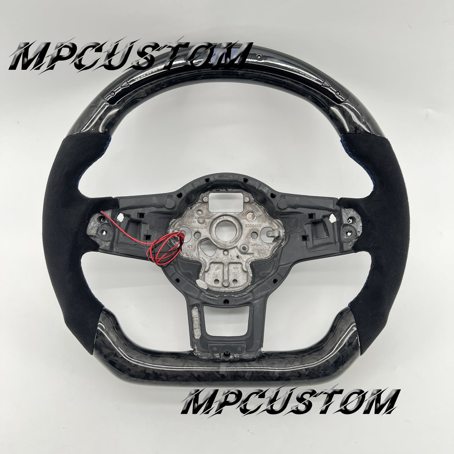 Mpcustom for Volkswagen MK7 2015-2019 carbon fiber steering wheel Alcantara and led