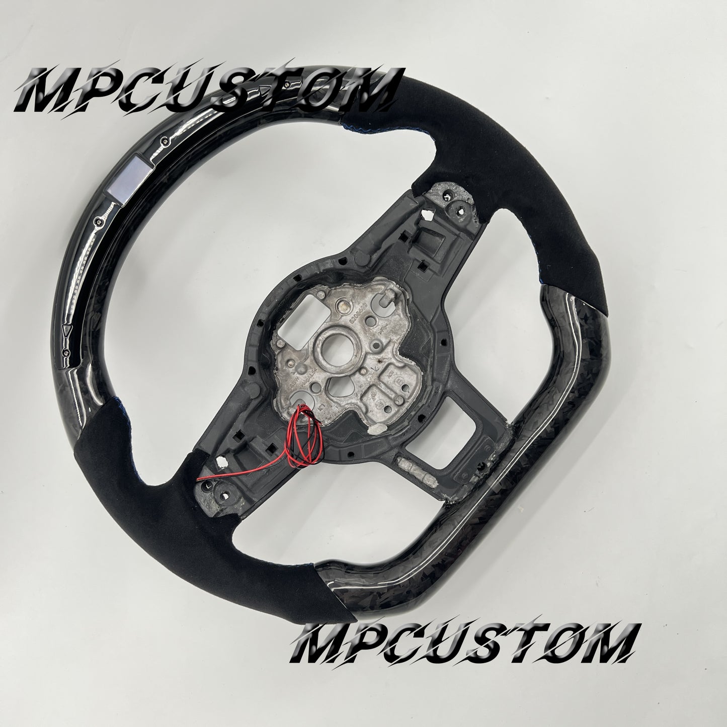 Mpcustom for Volkswagen MK7 2015-2019 carbon fiber steering wheel round top and flat bottom