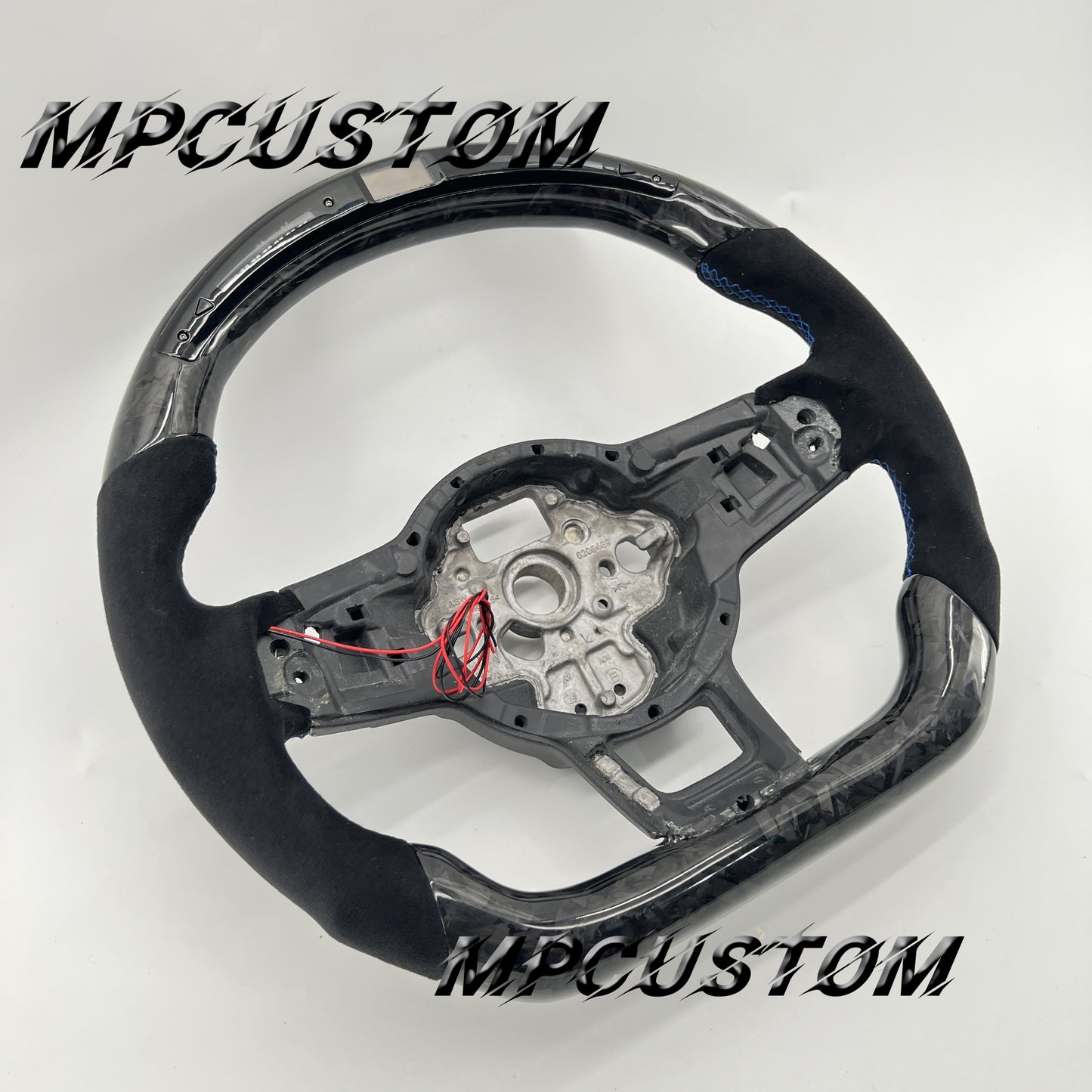 Mpcustom for Volkswagen MK7 2015-2019 carbon fiber steering wheel Alcantara and led