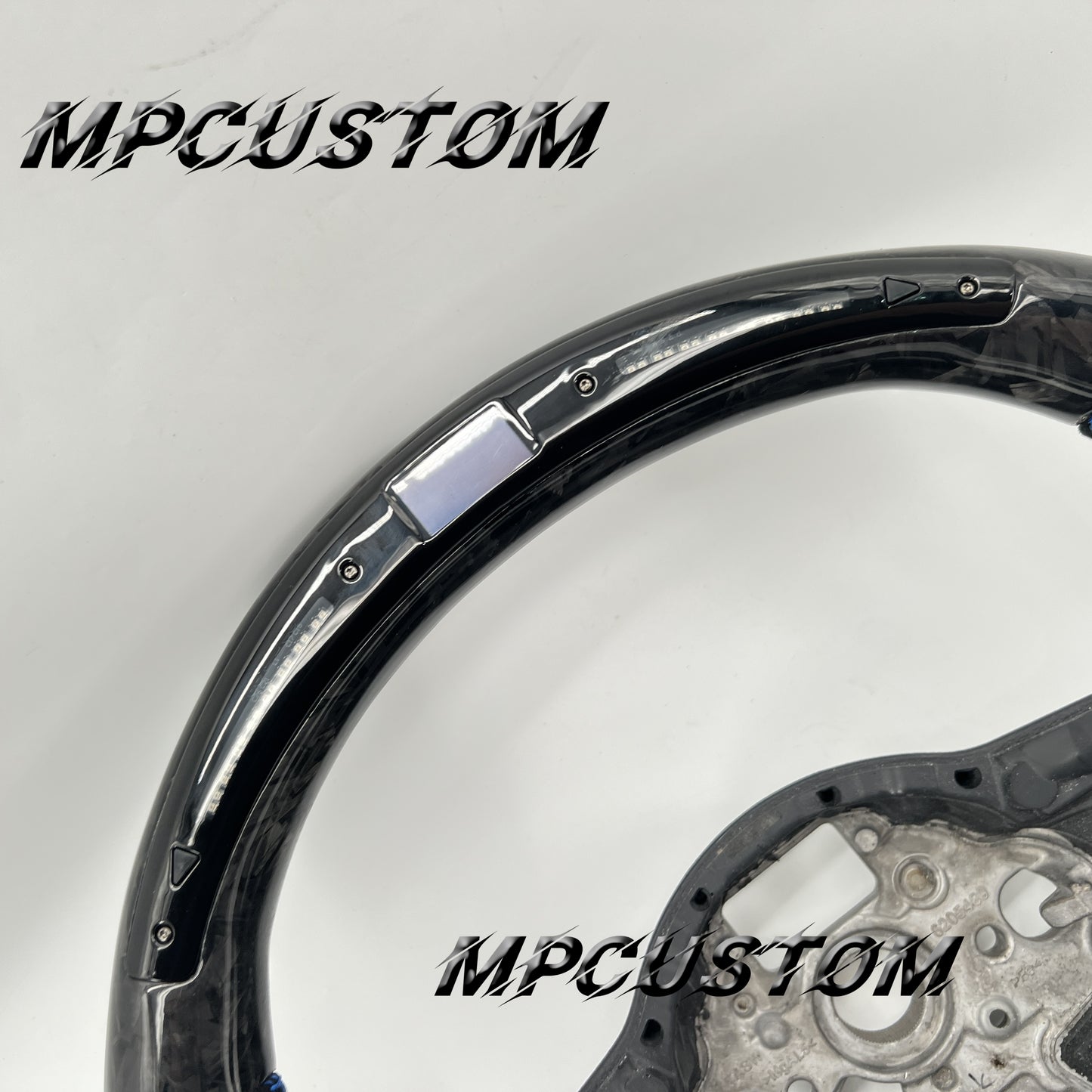 Mpcustom for Volkswagen MK7 2015-2019 carbon fiber steering wheel led and round top