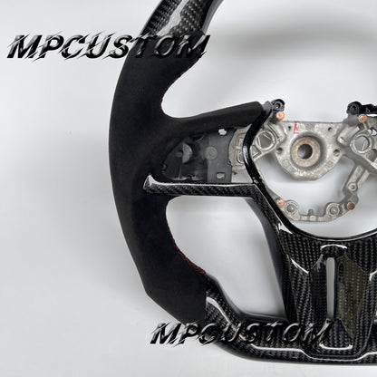 Mpcustom for Nissan GTR R35 2017+ carbon fiber steering wheel flat top
