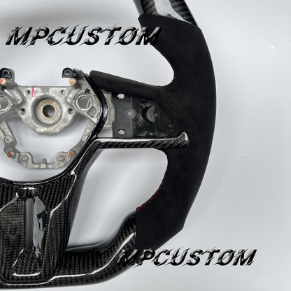 Mpcustom for Nissan GTR R35 2017+ carbon fiber steering wheel flat top