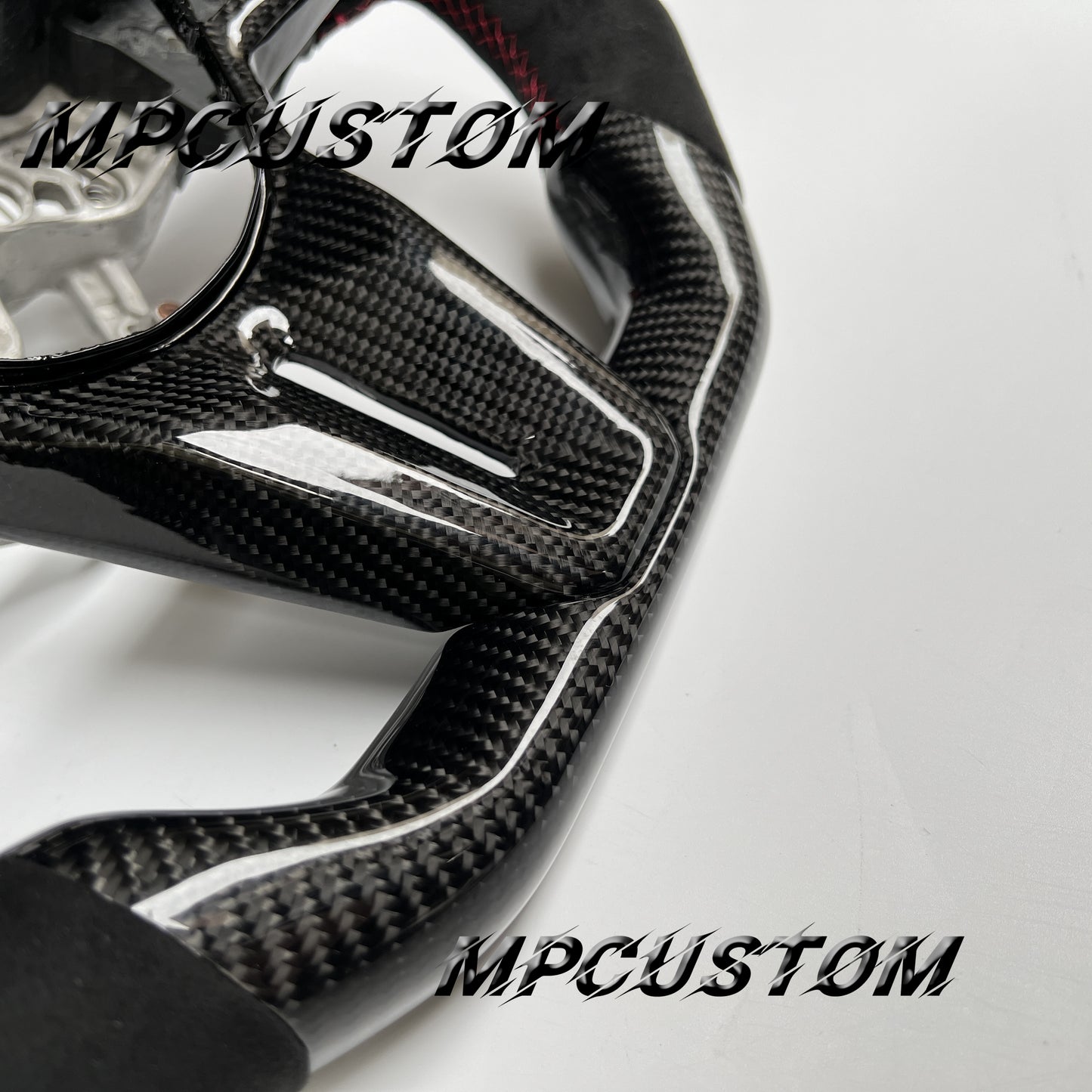 Mpcustom for Nissan GTR R35 2017+ carbon fiber steering wheel flat top and flat bottom