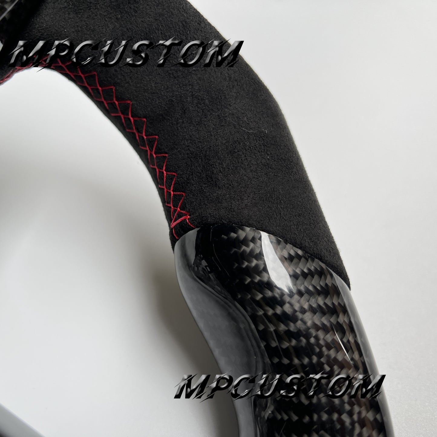 Mpcustom for Nissan GTR R35 2017+ carbon fiber steering wheel flat top and flat bottom