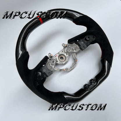 Mpcustom for Nissan GTR R35 2017+ carbon fiber steering wheel flat bottom
