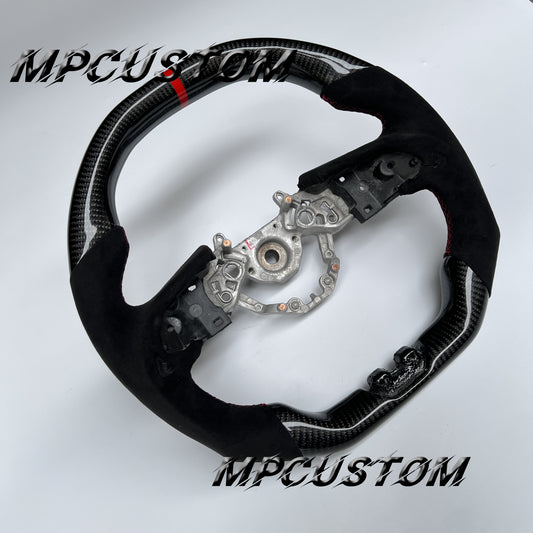 Mpcustom for Nissan GTR R35 2017+ carbon fiber steering wheel flat bottom