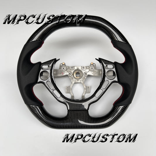 Mpcustom for Nissan GTR R35 2009-2016 carbon fiber steering wheel flat bottom