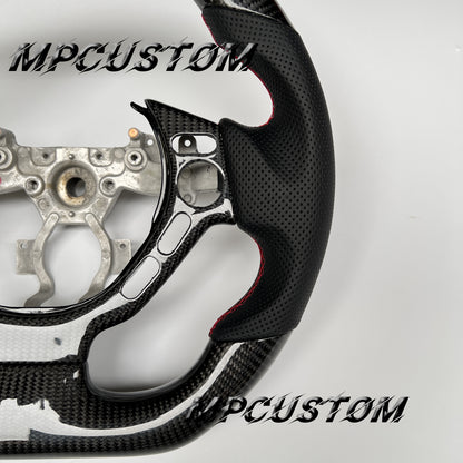 Mpcustom for Nissan GTR R35 2009-2016 carbon fiber steering wheel flat bottom