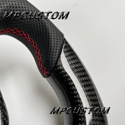 Mpcustom for Nissan GTR R35 2009-2016 carbon fiber steering wheel gray stripe line