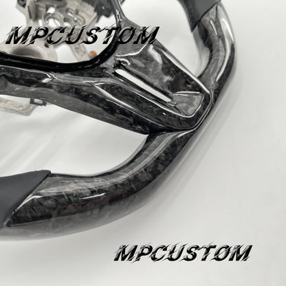 Mpcustom for Nissan GTR R35 2017+ carbon fiber steering wheel red stripe line