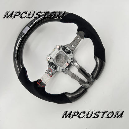 Mpcustom for BMW 7 series F01/F02/F03 carbon fiber steering wheel gloss and led