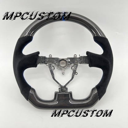 Mpcustom for Subaru wrx sti 2003-2007 carbon fiber steering wheel round top