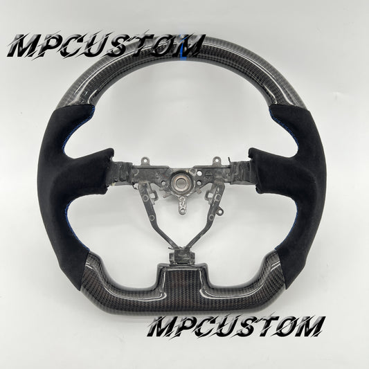 Mpcustom for Subaru wrx sti 2003-2007 carbon fiber steering wheel round top