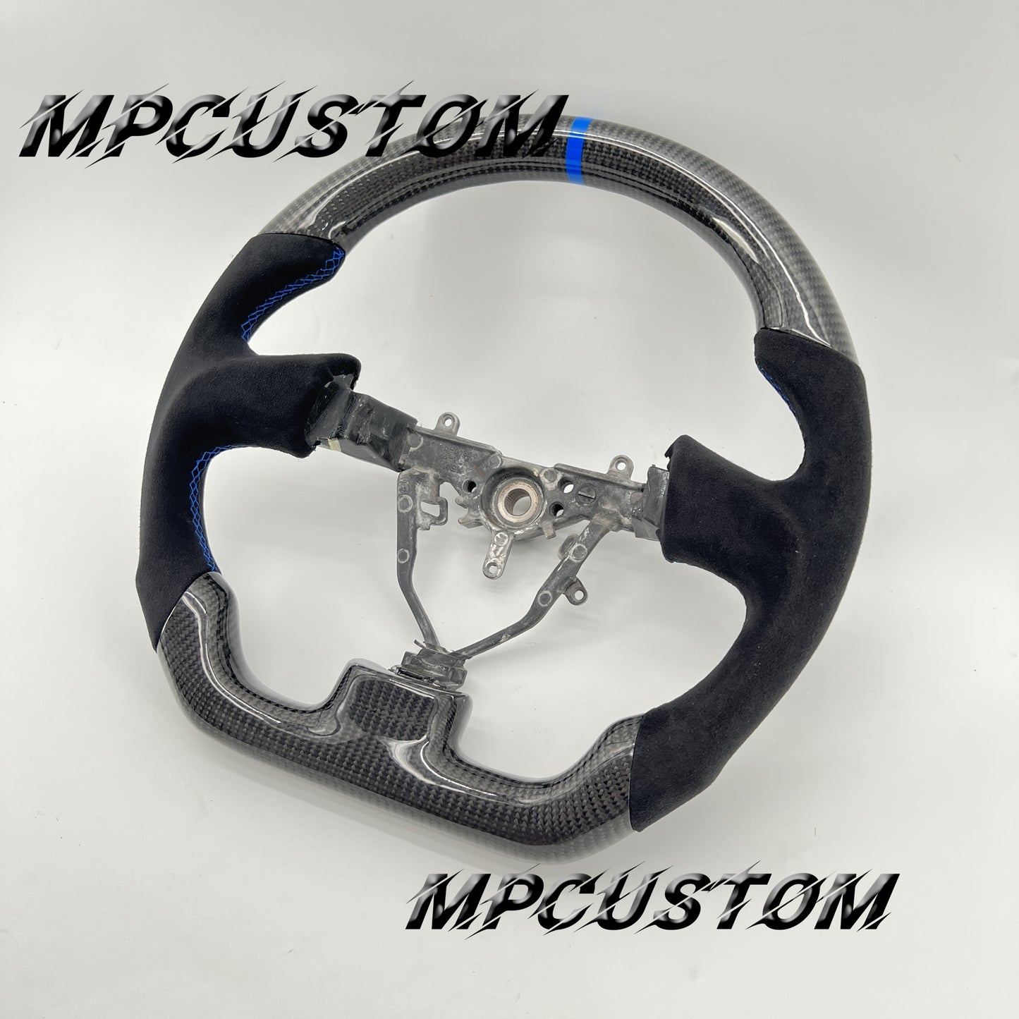 Mpcustom for Subaru wrx sti 2003-2007 carbon fiber steering wheel black Alantara