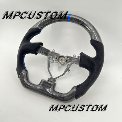 Mpcustom for Subaru wrx sti 2003-2007 carbon fiber steering wheel black Alantara