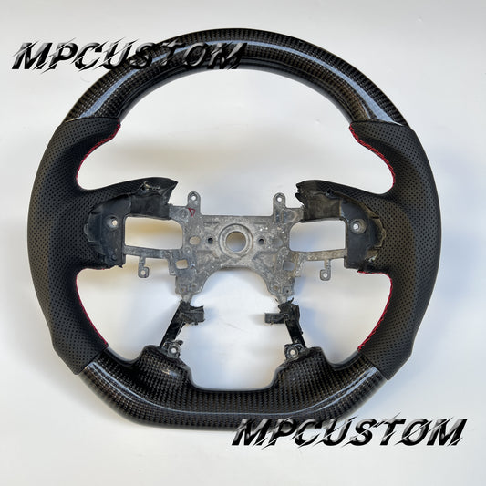 Mpcustom for Honda 9th gen Accord 2013-2017 carbon fiber steering wheel red stitching