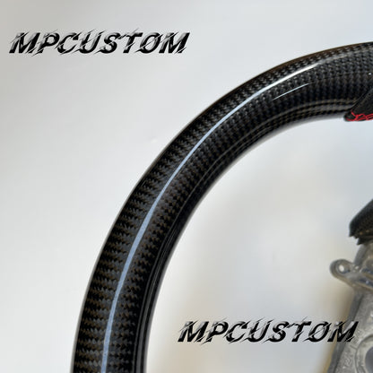 Mpcustom for Honda 9th gen Accord 2013-2017 carbon fiber steering wheel red stitching