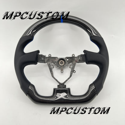 Mpcustom for Subaru wrx sti 2003-2007 carbon fiber steering wheel blue stripe line