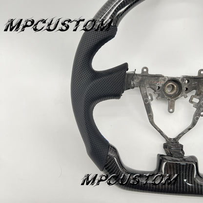 Mpcustom for Subaru wrx sti 2003-2007 carbon fiber steering wheel gloss and round top
