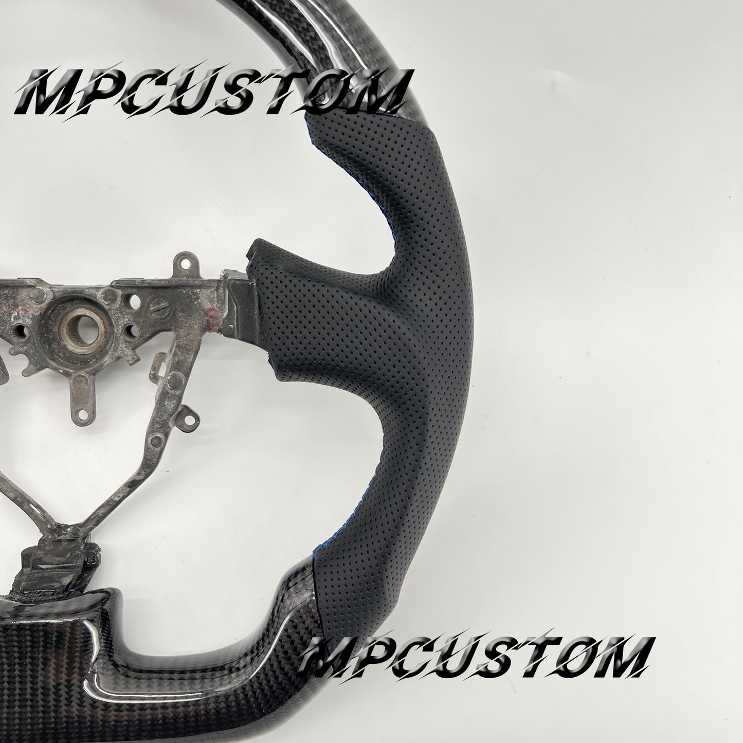 Mpcustom for Subaru wrx sti 2003-2007 carbon fiber steering wheel gloss and round top
