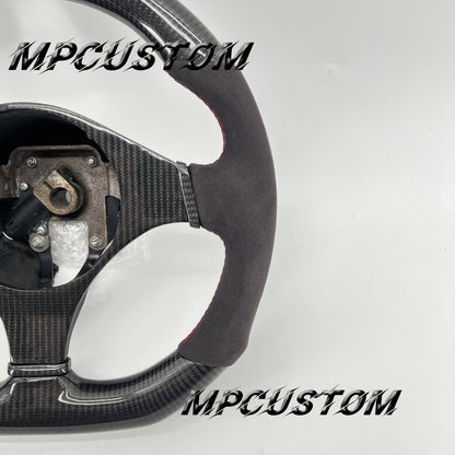 Mpcustom for Mitsubishi EVO9 carbon fiber steering wheel red stripe line