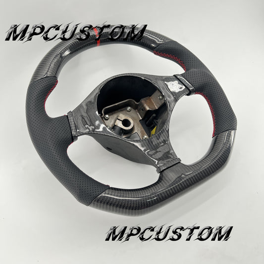 Mpcustom for Mitsubishi EVO9 carbon fiber steering wheel flat bottom