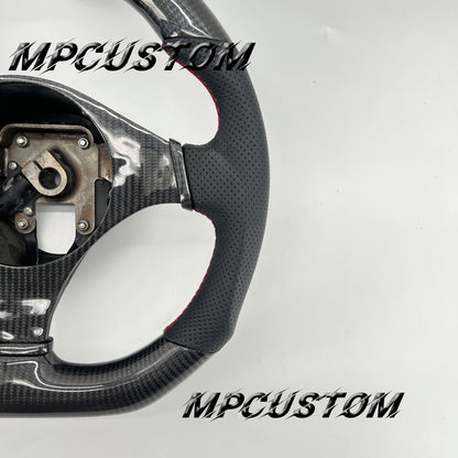 Mpcustom for Mitsubishi EVO9 carbon fiber steering wheel flat bottom