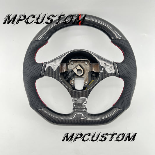Mpcustom for Mitsubishi EVO9 carbon fiber steering wheel red stripe line