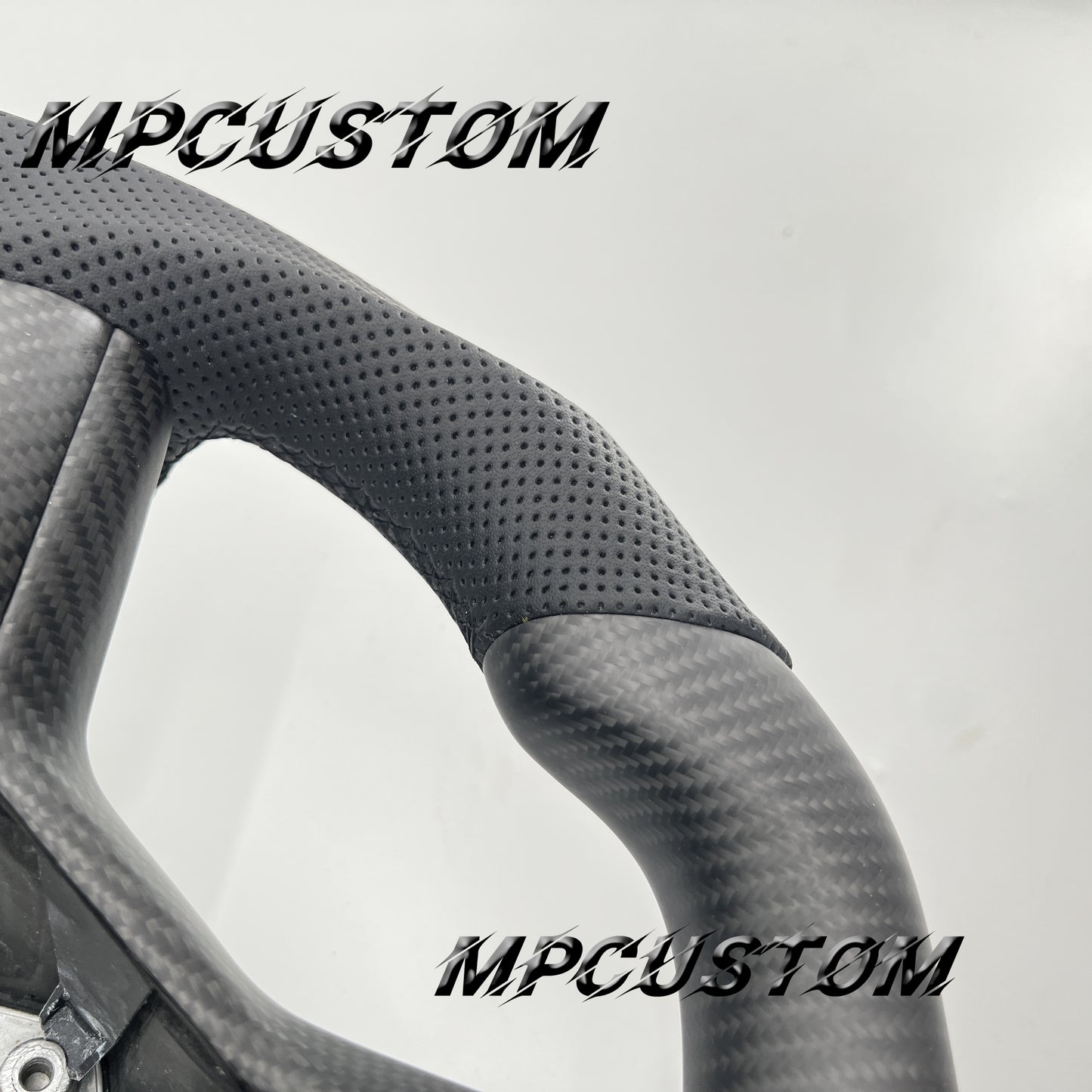Mpcustom for Tesla model 3 Y carbon fiber steering wheel round top and flat bottom