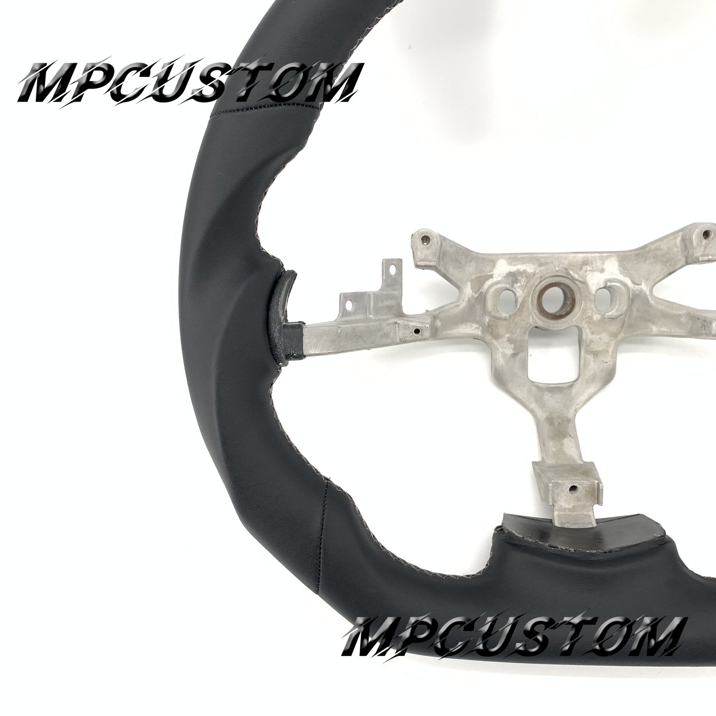 Mpcustom for Chevrolet Corvette C6 ZR1 Z06 carbon fiber steering wheel flat top and smooth