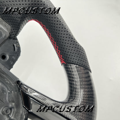 Mpcustom for Land Rover Range Rover carbon fiber steering wheel gloss and flat bottom