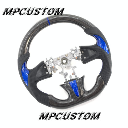 Mpcustom for Infiniti Q50 2014-2017 carbon fiber steering wheel blue stripe line