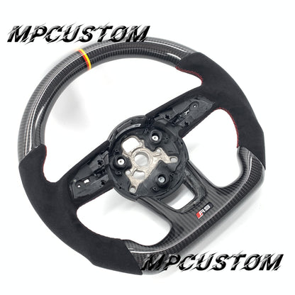 Mpcustom for Audi B9 S3 2017-2020 carbon fiber steering wheel Alcantara