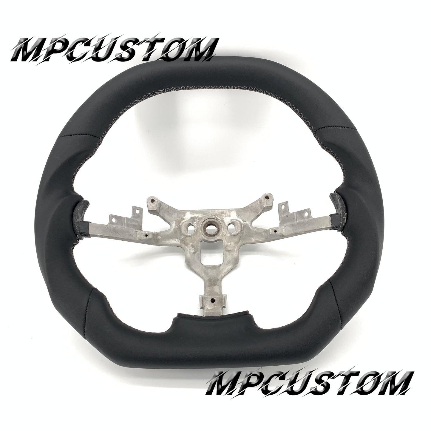 Mpcustom for Chevrolet Corvette C6 ZR1 Z06 carbon fiber steering wheel grey stitching