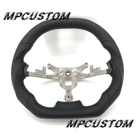Mpcustom for Chevrolet Corvette C6 ZR1 Z06 carbon fiber steering wheel grey stitching