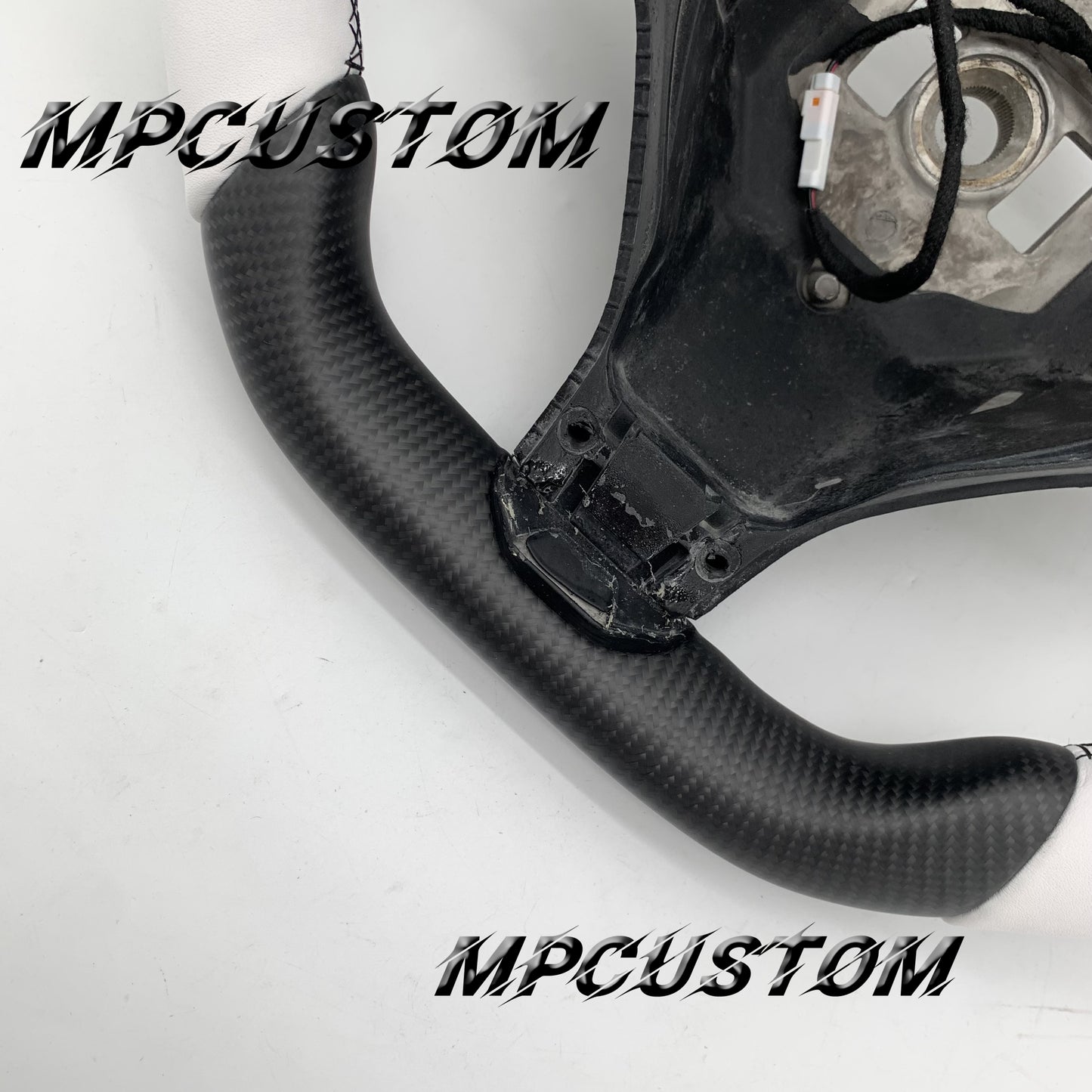 Mpcustom for Tesla model S X carbon fiber steering wheel matte