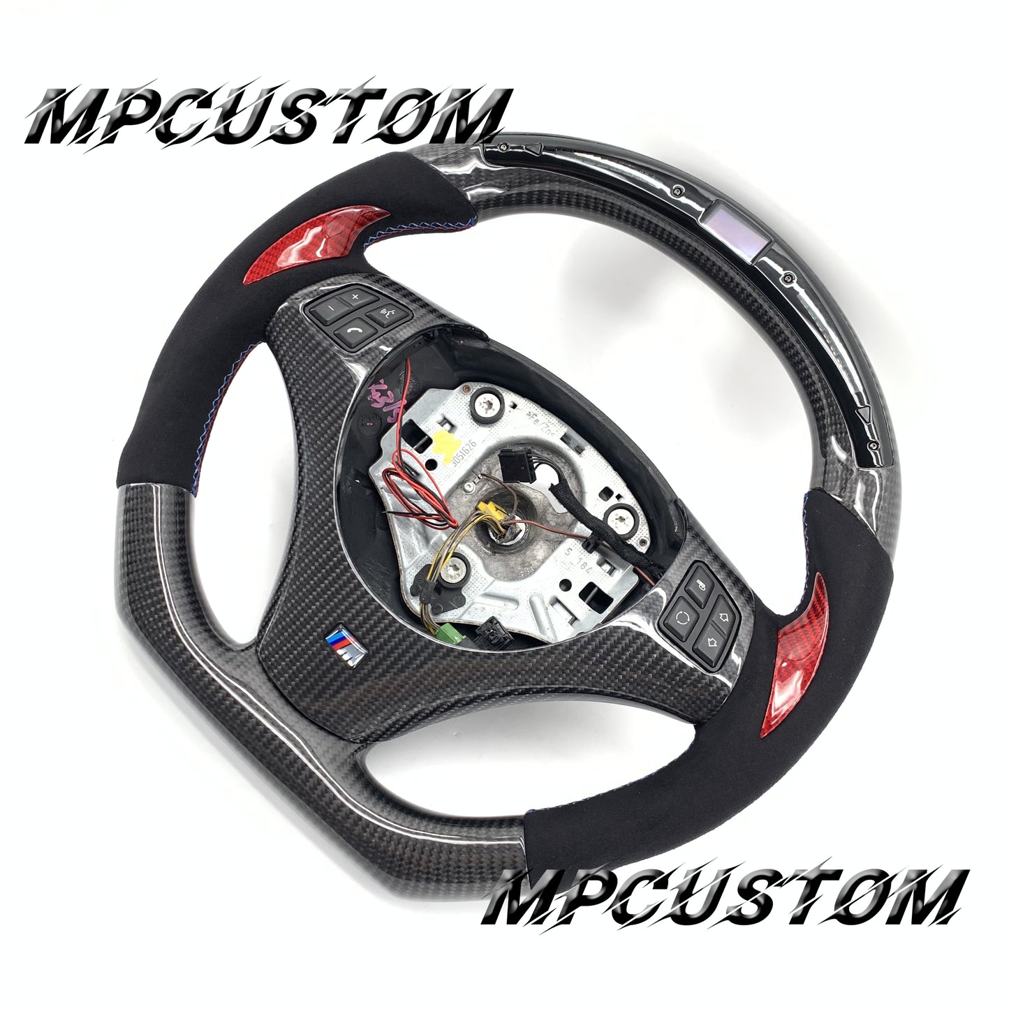 Mpcustom for BMW e90 carbon fiber steering wheel Alcantara