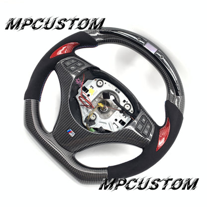 Mpcustom for BMW e90 carbon fiber steering wheel Alcantara