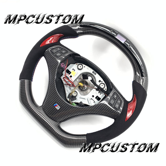 Mpcustom for BMW e90 carbon fiber steering wheel Alcantara