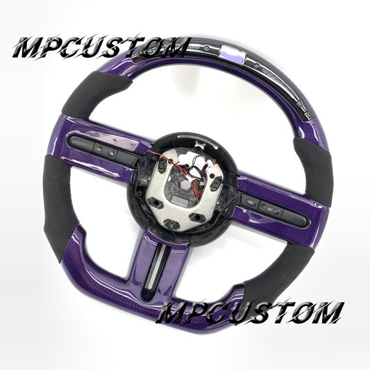 Mpcustom for Ford Mustang 2005-2008 carbon fiber steering wheel led