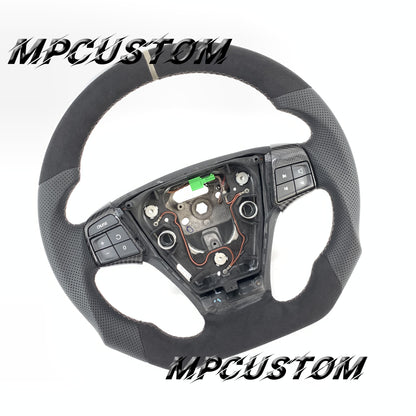 Mpcustom for Volvo S40 2008 carbon fiber steering wheel flat bottom